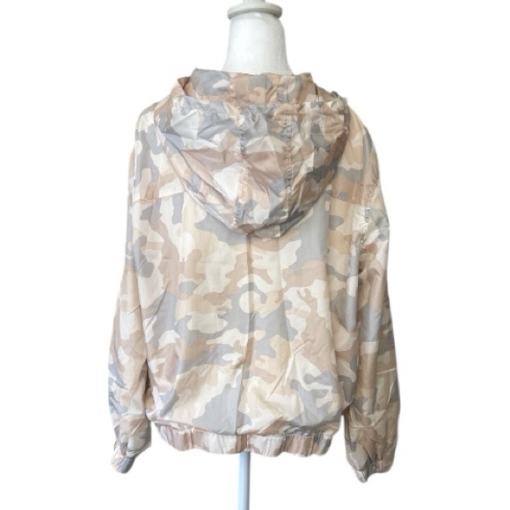 Olive & Oak Camo Hooded Windbreaker Jacket Women’s Size Large - Picture 5 of 6